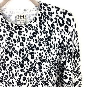 Haute Hippie Leopard White Sweater
